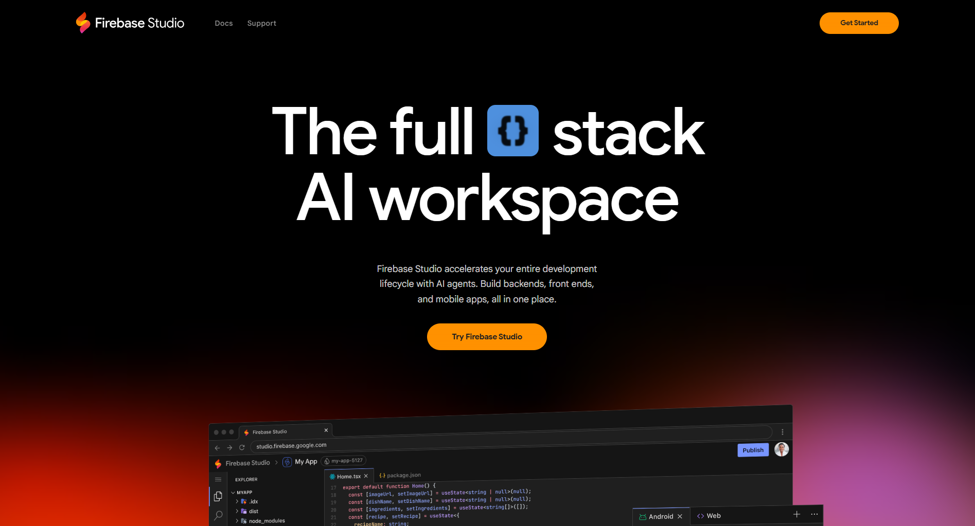 Firebase Studio